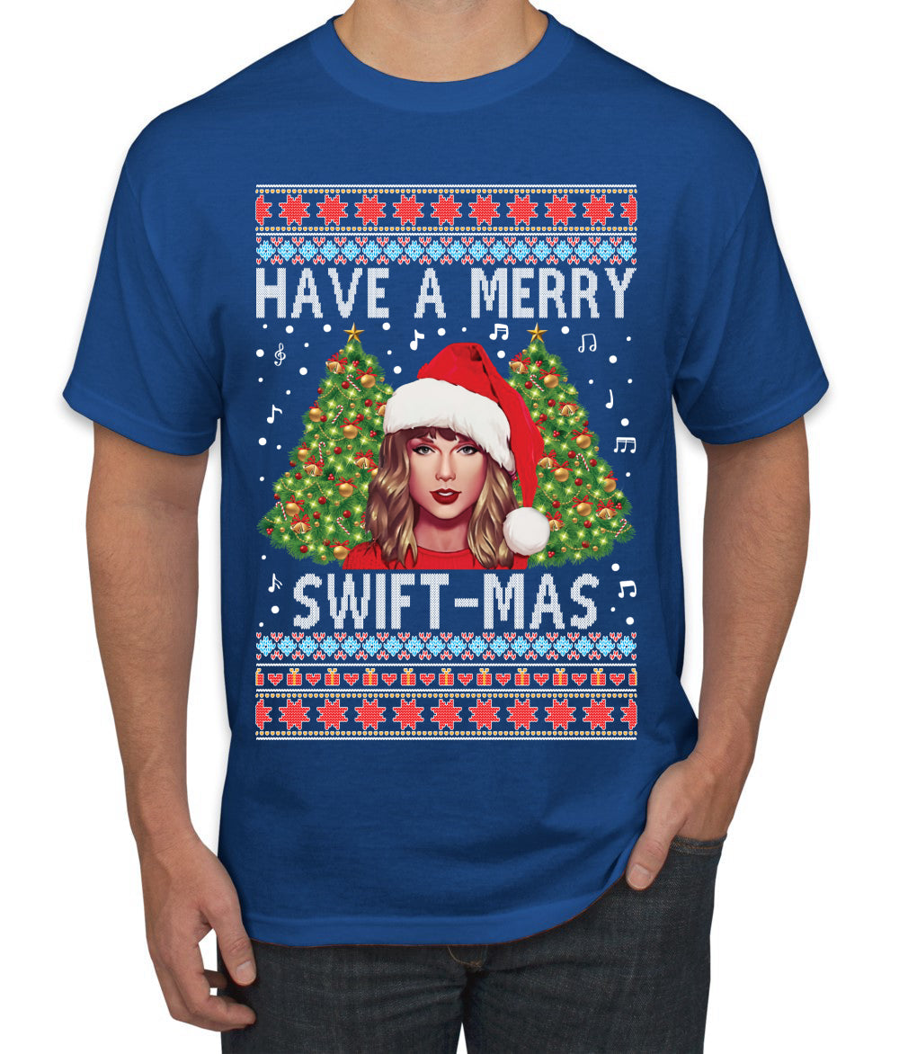Merry Swiftmas Ugly Christmas Sweater Men's T-Shirt