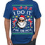 I Do It for the Hos Funny Santa Claus Ugly Christmas Sweater Men's T-Shirt