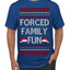 Forced Family Fun, Xmas Holiday Funny Ugly Christmas Sweater Men's T-Shirt