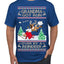 Grandma Got Run Over by a Reindeer, Funny Animated Design Rein Deer Kids TV Song Movie Ugly Christmas Sweater Men's T-Shirt