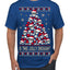 Is This Jolly Enough? Skeleton Skull Christmas Tree Ugly Christmas Sweater Men's T-Shirt