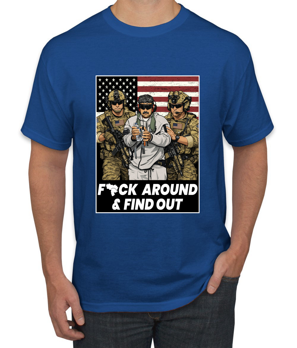 F Around & Find Out Venezuelan Dictator Maduro Captured Sweater, Unisex Men's T-Shirt