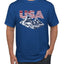 USA Winter Team Sports Fan Collection | USA Flag Mountainscape Sweater, Unisex Men's T-Shirt