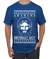 Birthday Boy Jesus Christ Ugly Christmas Sweater Men's T-Shirt