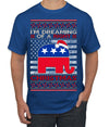 I'm Dreaming Of A Right Christmas Republican GOP  Ugly Christmas Sweater Men's T-Shirt