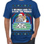Santa Game Show I'd Like To Solve the Puzzle Wheel Ugly Christmas Sweater Men's T-Shirt