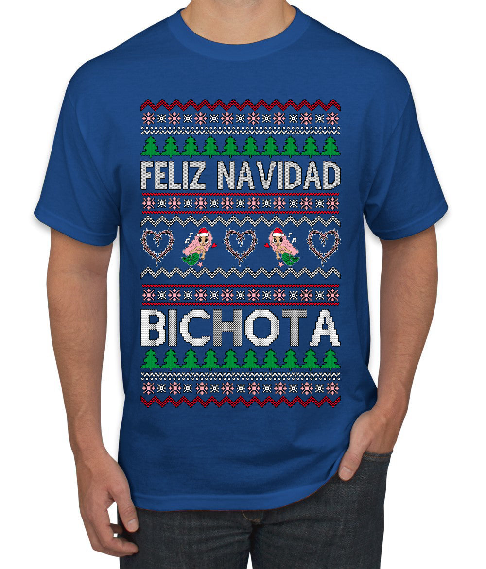 Feliz Navidad Bichota Ugly Christmas Sweater Men's T-Shirt