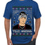 Peso Feliz Navidad Pluma Ugly Christmas Sweater Men's T-Shirt