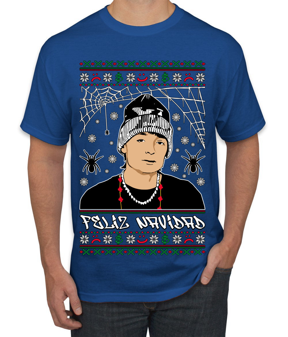 Peso Feliz Navidad Pluma Ugly Christmas Sweater Men's T-Shirt