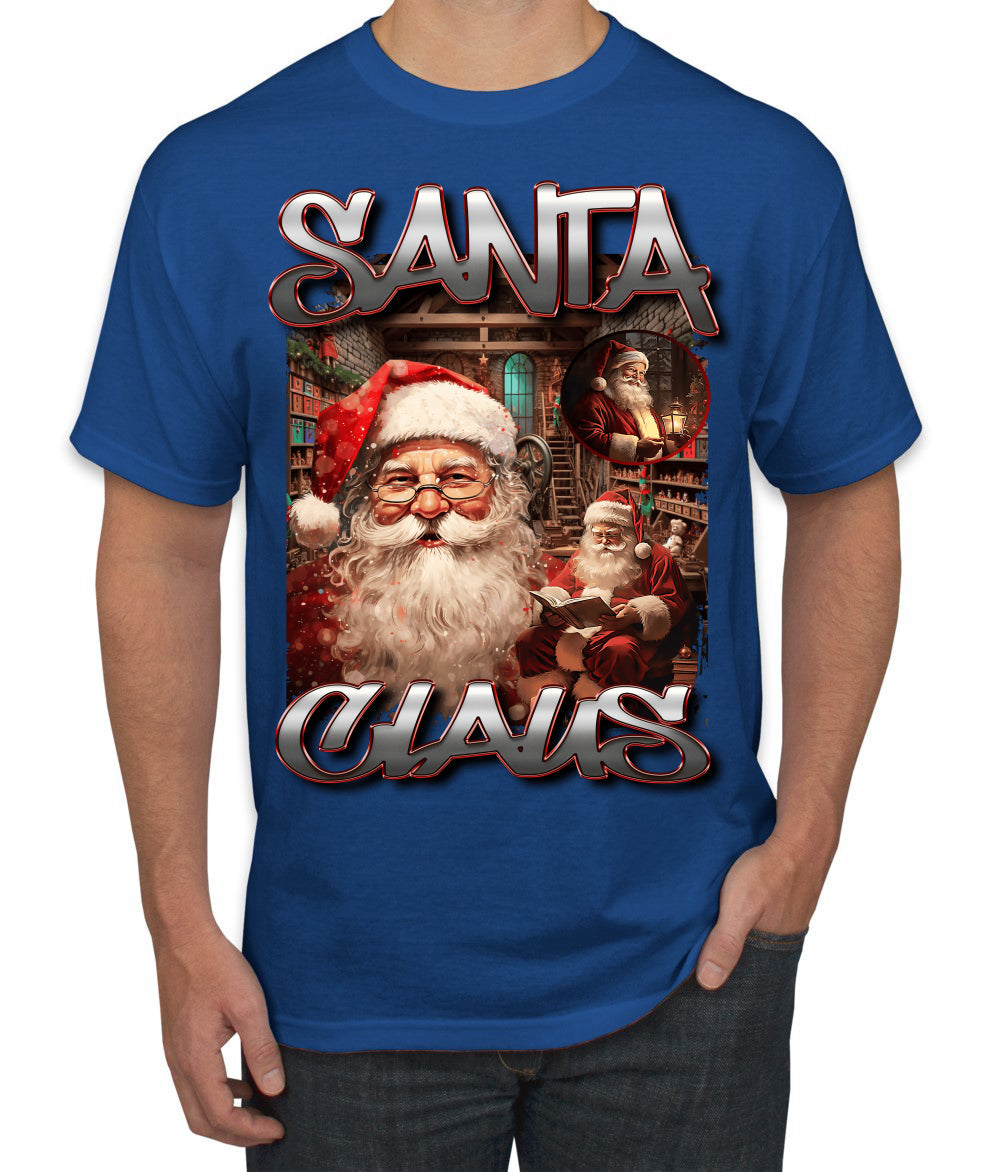 Santa Claus Bootleg Rap Music Style Ugly Christmas Sweater Men's T-Shirt