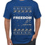 Freedom, Charlie Kirk Political Activist, Right Wing, Ugly Christmas Sweater Men's T-Shirt