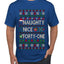Naughty Nice 41, Ugly Christmas Unisex Sweater List, Extra Festive, Ugly Christmas Sweater Men's T-Shirt