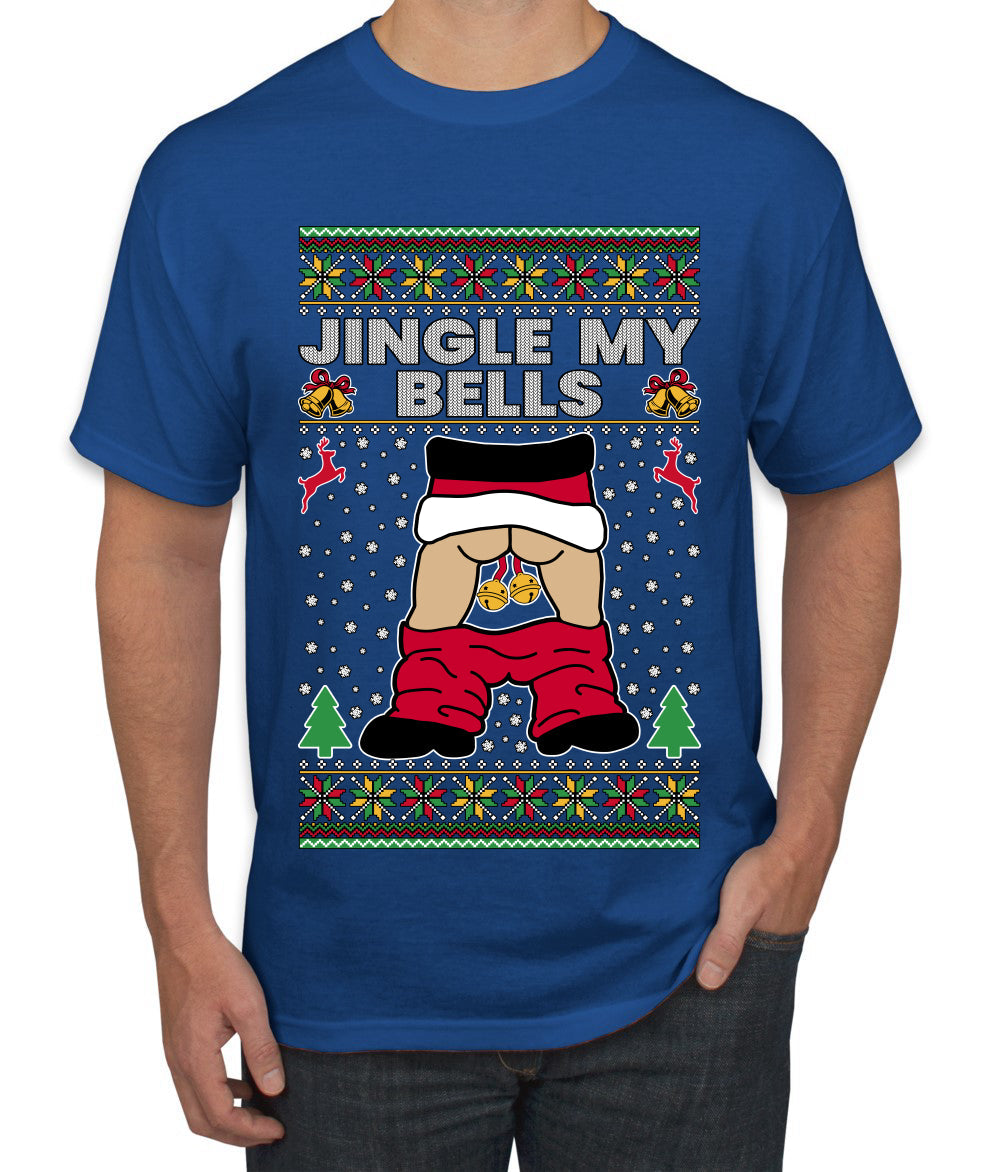 Jingle My Bells, Ugly Christmas Sweater Men's T-Shirt