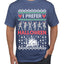 I Prefer Halloween Dancing Skeletons Ugly Christmas Sweater Men's T-Shirt