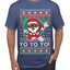 Yo Yo Yo Black Santa Ugly Christmas Sweater Men's T-Shirt