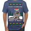 Does Someone Need a Hug? Cute Raccoon Ugly Christmas Sweater Men's T-Shirt