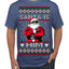 Santa Is Him Funny Gen Z Viral Meme Shades Slang Ugly Christmas Sweater Men's T-Shirt
