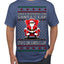 What Happens on Santa's Lap Stays on Santa's Lap, Funny Dirty X Rated Naughty Ugly Christmas Sweater Men's T-Shirt