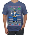 Santa Backs The Blue Pro Police Santa Claus Ugly Christmas Sweater Men's T-Shirt