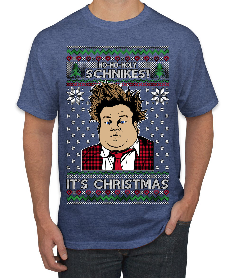 Ho Ho Holy Schnikes Funny 90s Classic Tommy Boy Movie Ugly Christmas Sweater Men's T-Shirt