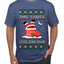 This Santa Loves going down, Funny dirty Humor, Ugly Christmas Sweater Men's T-Shirt