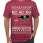 Ho Ho Ho Whole Bottle Wine Spirits Ugly Christmas Sweater Men's T-Shirt