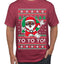 Yo Yo Yo Black Santa Ugly Christmas Sweater Men's T-Shirt