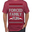 Forced Family Fun, Xmas Holiday Funny Ugly Christmas Sweater Men's T-Shirt