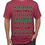 Christmas Calories Don't Count Funny Family Holidays Ugly Christmas Sweater Men's T-Shirt