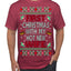 First Christmas With My Hot New Wife Classic Newlywed Ugly Christmas Sweater Men's T-Shirt