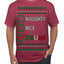 Naughty Nice Italian Funny Italians Italy Colors Ugly Christmas Sweater Men's T-Shirt