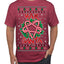 Hail Santa Funny Satanic Candy Devil Heavy Metal Satan Ugly Christmas Sweater Men's T-Shirt