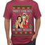 Santa the Plug Hos In This House  Ugly Christmas Sweater Men's T-Shirt