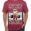 No Lift No Gift Fitness Workout Santa Ugly Christmas Sweater Men's T-Shirt
