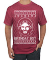 Birthday Boy Jesus Christ Ugly Christmas Sweater Men's T-Shirt