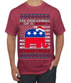 I'm Dreaming Of A Right Christmas Republican GOP  Ugly Christmas Sweater Men's T-Shirt