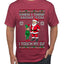 When I Think About You I Touch My Elf, Ugly Christmas Sweater Men's T-Shirt