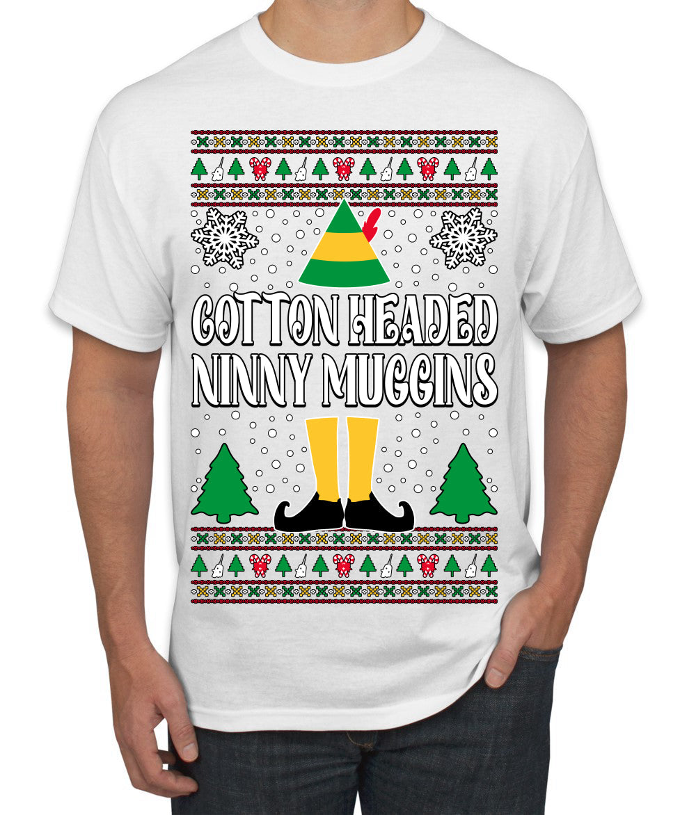 Cotton Headed Muggins Christmas Movie Quote  Ugly Christmas Sweater Men's T-Shirt