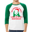 We Gonna Party Like its my Birthday Ugly Christmas Sweater Christmas 3/4 Sleeve Raglan Unisex Baseball Tee