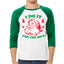 I Do it for the Hos Xmas Ugly Christmas Sweater Christmas 3/4 Sleeve Raglan Unisex Baseball Tee