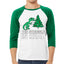 Christmas Trex The Struggle is Real Ugly Christmas Sweater Christmas 3/4 Sleeve Raglan Unisex Baseball Tee