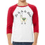 Fa la la la llama Xmas Ilama  Christmas 3/4 Sleeve Raglan Unisex Baseball Tee