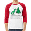 Christmas Trex The Struggle is Real Ugly Christmas Sweater Christmas 3/4 Sleeve Raglan Unisex Baseball Tee