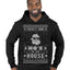 Theres Some Hos in the House Santa Ugly Christmas Sweater Premium Graphic Hoodie Sweatshirt
