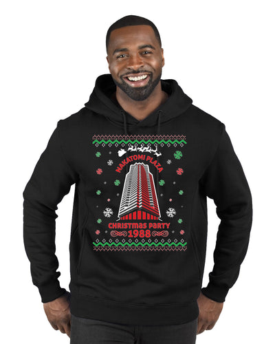 Nakatomi Plaza Christmas Party 1988 Ugly Christmas Sweater Premium Graphic Hoodie Sweatshirt