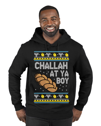 Challah At Ya Boy Ugly Christmas Sweater Premium Graphic Hoodie Sweatshirt