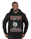 Under The Missle Toe Ugly Christmas Sweater Premium Graphic Hoodie Sweatshirt