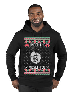 Under The Missle Toe Ugly Christmas Sweater Premium Graphic Hoodie Sweatshirt