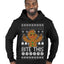 Bite This, Funny Gingerbread Cookie Offensive Inappropriate Middle Finger, F U Ginger Bread Dirty Novelty Xmas Ugly Christmas Sweater Premium Graphic Hoodie Sweatshirt