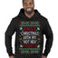 First Christmas With My Hot New Fiance Classic Newlywed Ugly Christmas Sweater Premium Graphic Hoodie Sweatshirt